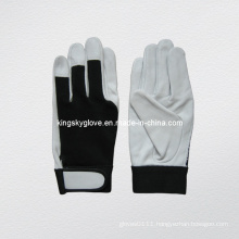 Goat Skin Leather Mechanic Work Glove (7145)